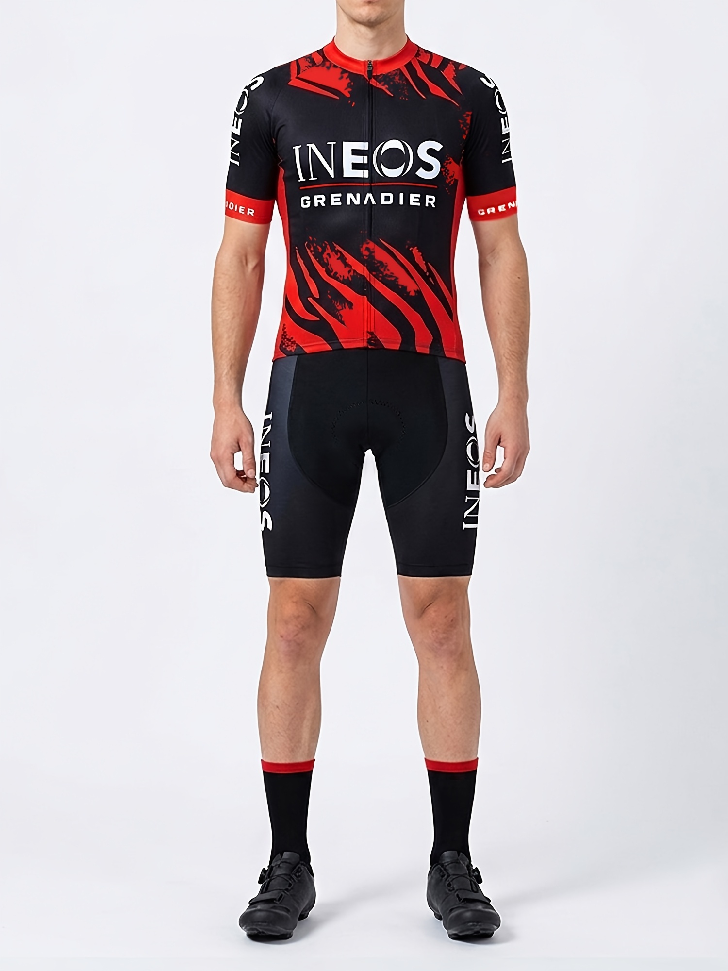 JPOJPO Heren Fietsen Jersey Vest Bike Mouwloos Shirt Reflecterende 3-Zakken Tops