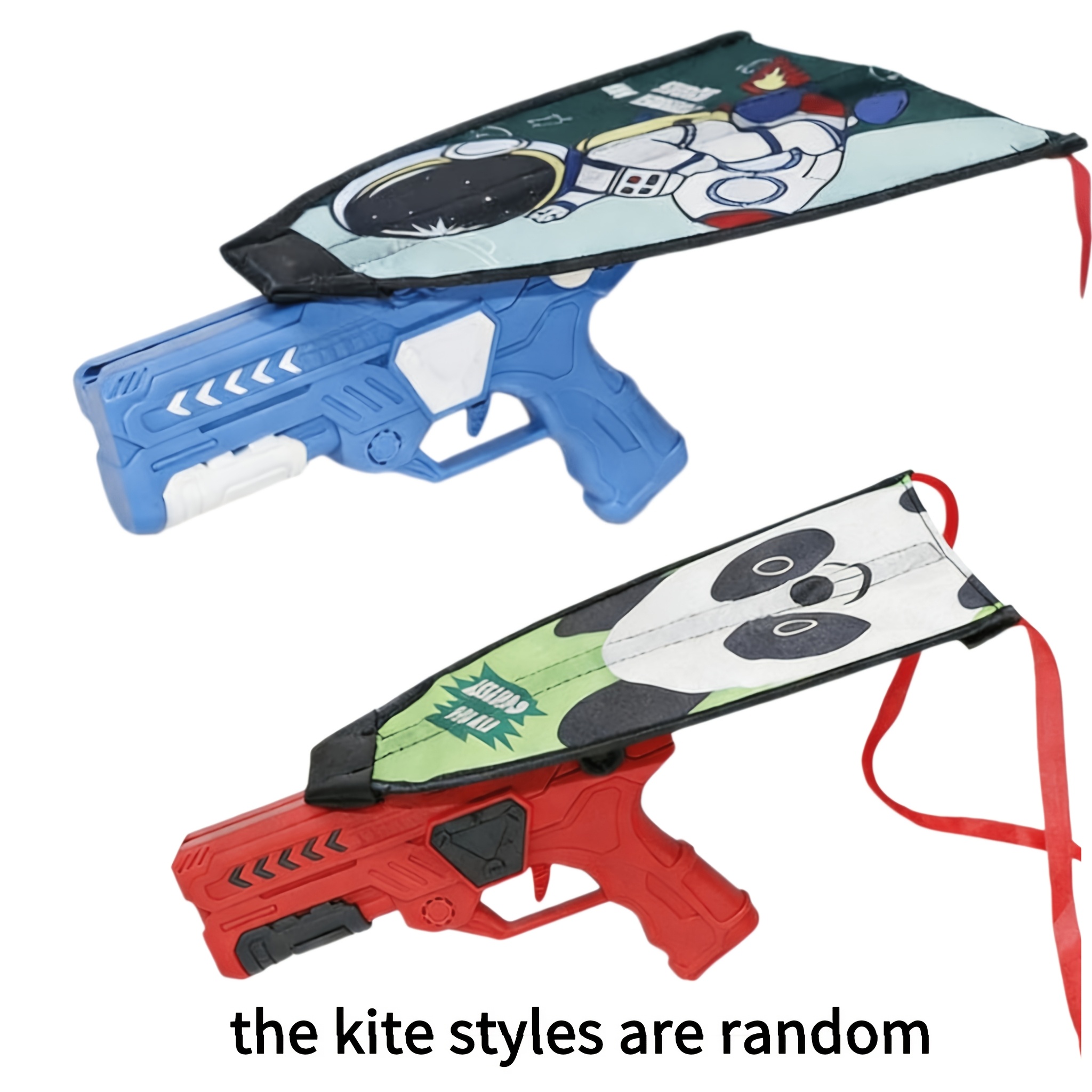 4pcs Outdoor Kite Launcher Toy - Flying Toys By Boys And Girls, Including 2 Kites And 2 Launchers, Halloween, Christmas, Birthday Gifts, Kite Style Patterns Random