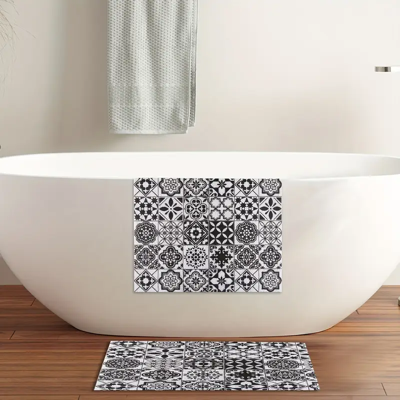 1pc non slip shower mat with drainage holes soft comfortable pvc loofah massage bath mat quick for bathroom bathroom accessory non slippery surface shower mat for bathroo Product details 6