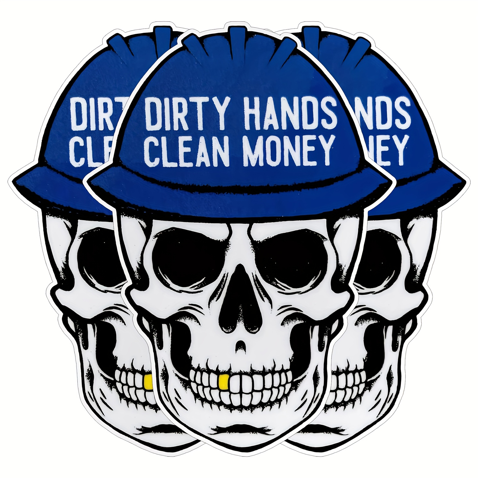 

5pcs ' Money' Stickers - Waterproof Vinyl Decals For Helmets, Hard Hats & Tumblers, 3" Funny Technician Gifts