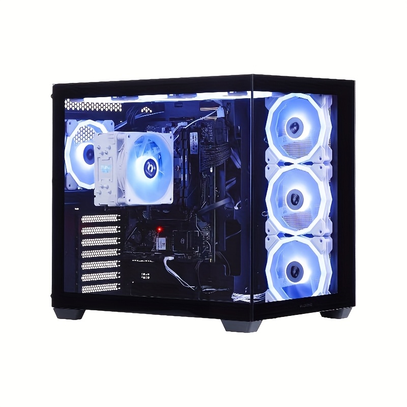 Game PC Desktop with AMD R5 5600GT 3.6Hz CPU, 1TB NVME SSD, 16GB DDR4 RAM, AMD Radeon Vega 7 GPU, 7RGB Fan, 550W PSU, Home Gaming & Office PC