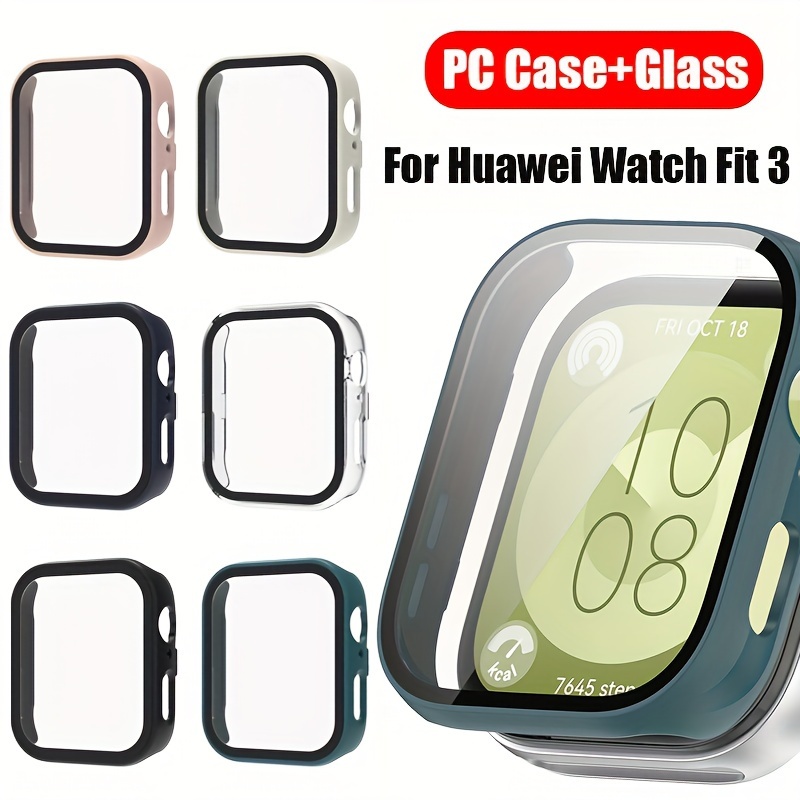 

Fit 3 Full-coverage Hard Pc & Tempered Glass Screen Protector Case