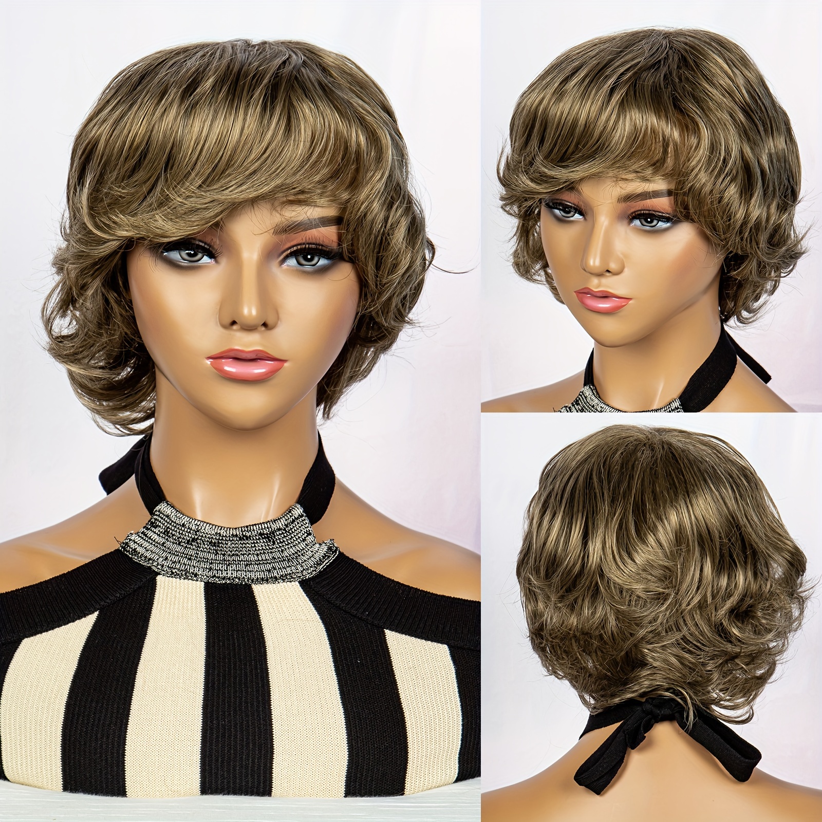 Wig Classic Short Wig Enviable Volume Textured Layers multi Temu