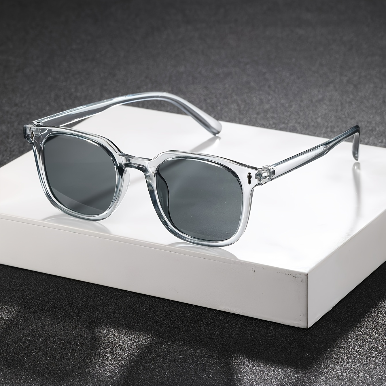 Image of 1pc Square Plastic Sunglasses, Protection, Outdoor Travel, Driving, Vacation, Party, , Daily Use