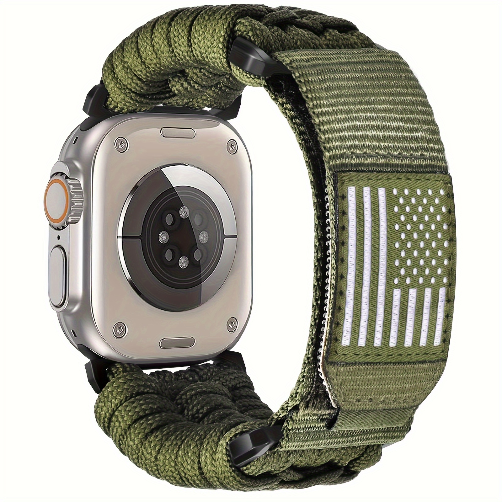 

Nylon Band Compatible With Apple Watch Band 49mm 45mm 44mm 42mm Men, Sport Loop Adjustable Strap For Apple Watch Iwatch /8/7/se/6/5/4/3/2/1/