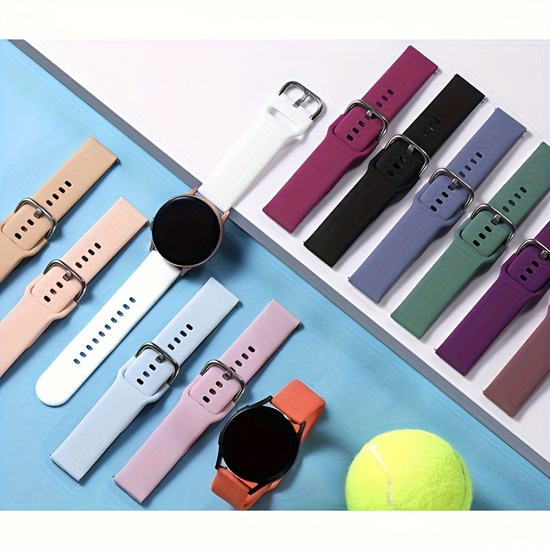 Tobfit Correas deportivas delgadas compatibles con Fitbit Versa 2, correas  de reloj para mujeres y hombres, correa deportiva de repuesto de silicona
