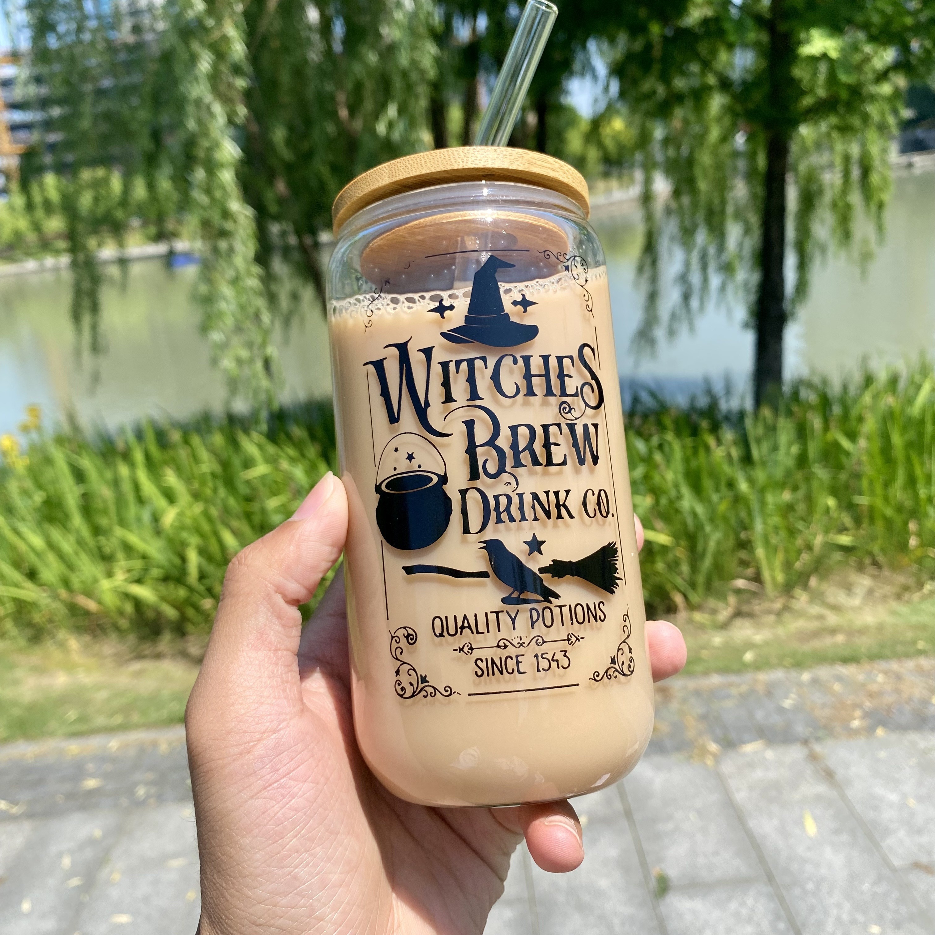 drink co wizard hat glass cup lid straw Temu Morocco