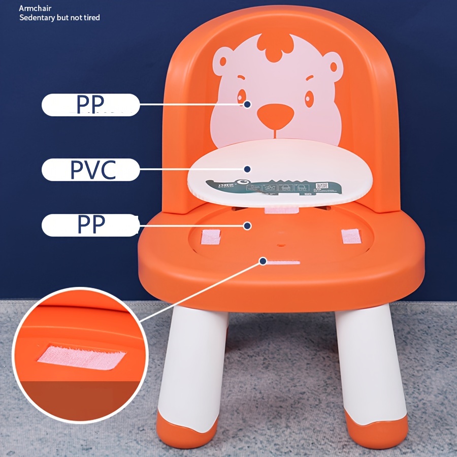 adorable cartoon animal squeaky chair thick backrest non slip sturdy for home learning perfect christmas thanksgiving birthday gift details 1