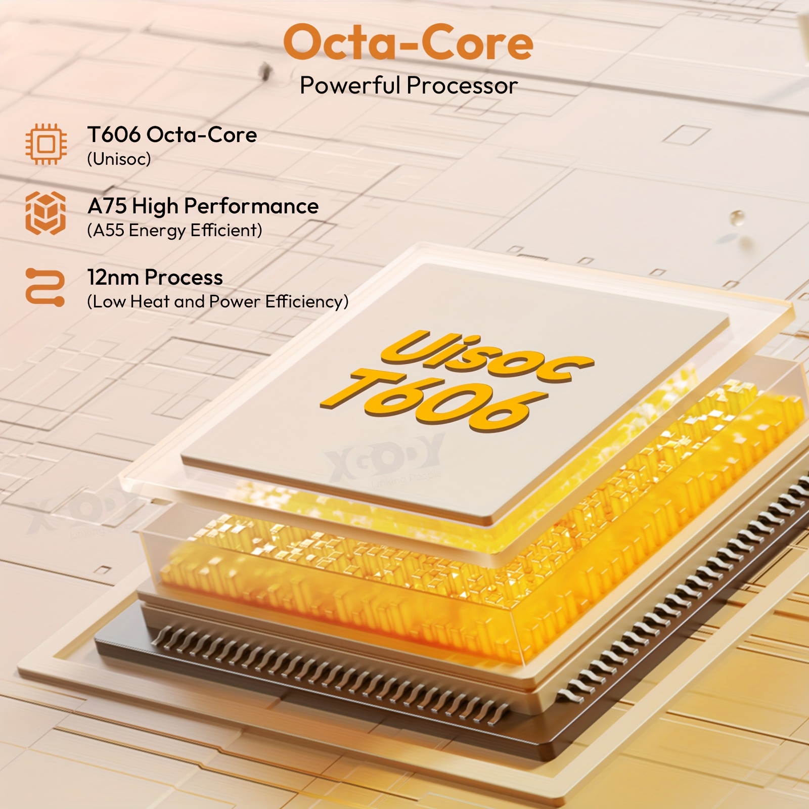 Xgody 4G LTE Tablet Android 15 met SIM en WiFi, 24GB RAM (8GB+16GB), 256GB ROM, Octa-Core, Android 15 Max 24GB (8+16) RAM, 256GB ROM Opslag, Ondersteunt 2TB TF Kaart Uitbreiding, TDDI FHD 1920×1200 Groot Scherm Pad, Dual SIM 4G LTE + 5G WiFi, Tablet, Pad