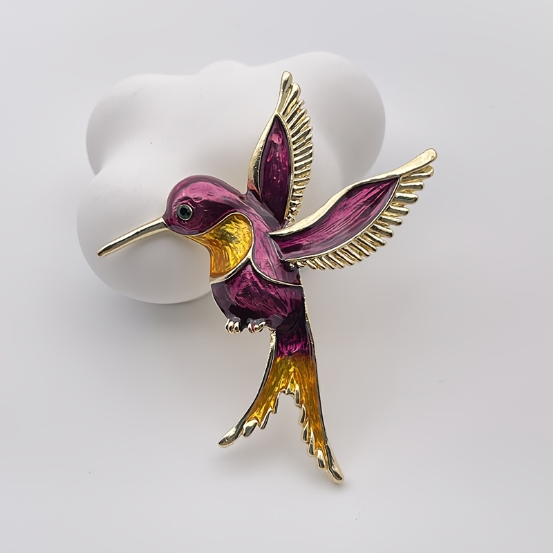 TEMU Broche de pájaro de lujo de con pedrería para para ocasiones y fiestas festivas