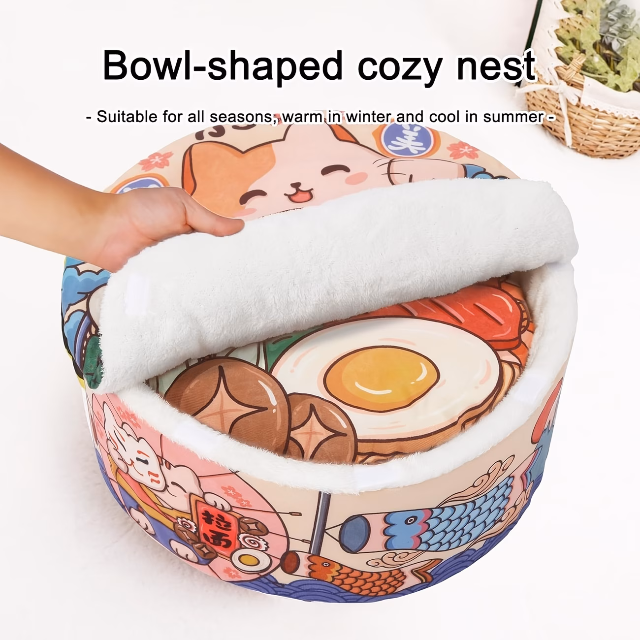 pet house kennel super large instant noodle beds cushion cup Product details 5