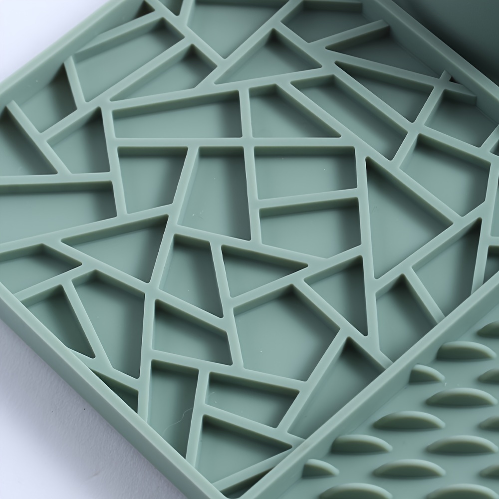 1pc silicone pet cat slow feeder multifunctional cat feeding mat non slip sucker cat   plate licking mat Product details 9