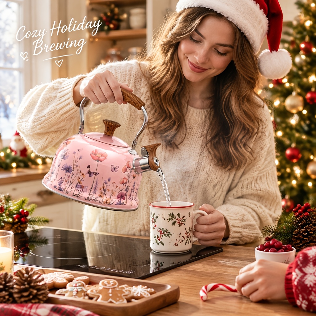 TEMU 3000ml Stainless Steel Pink Small Cleaning Kettle, Suitable For Home, Outdoor, And Camping Use