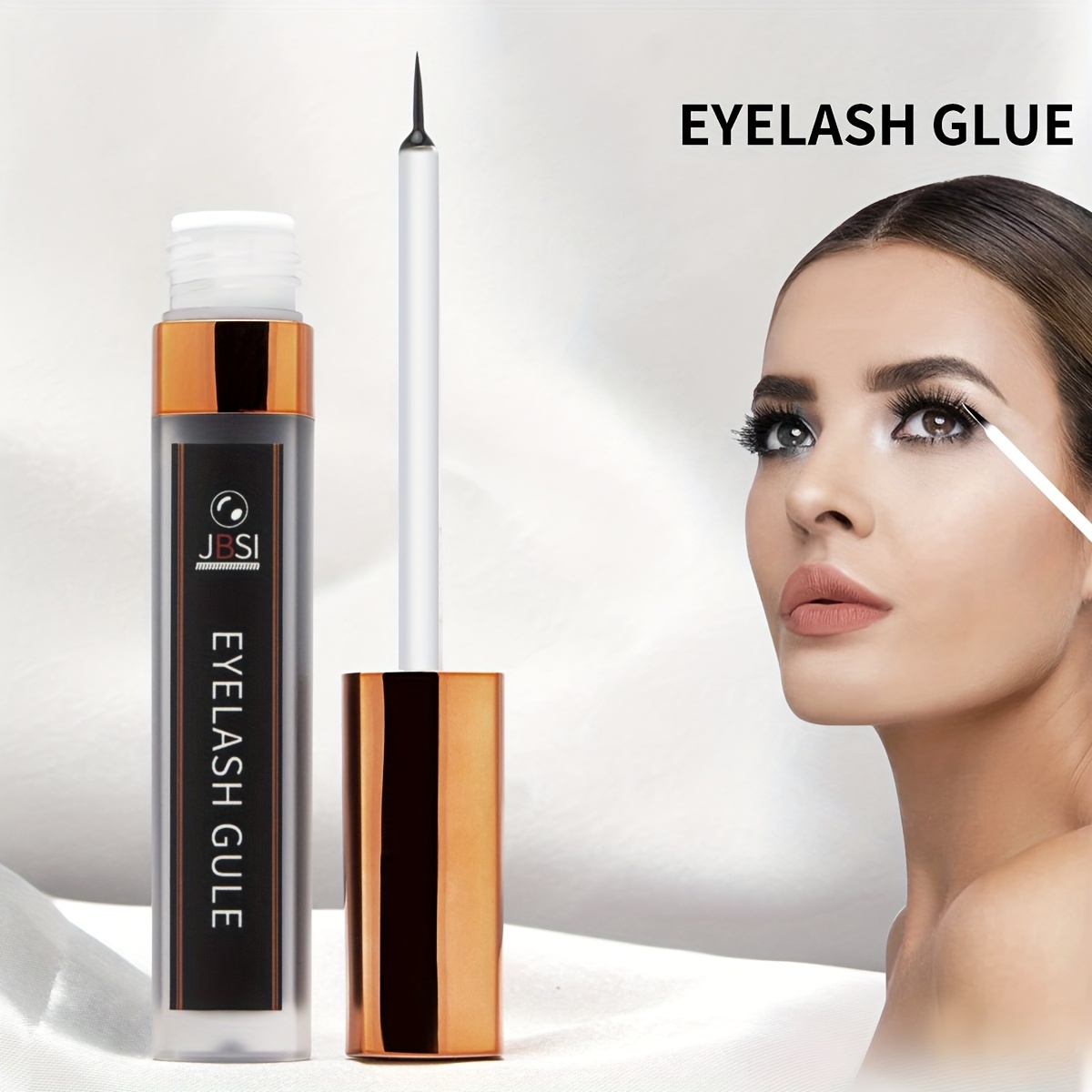 Image of Waterproof False Eyelash Adhesive - Durable, Sensitive, Eye-friendly, Non-irritating Brush Head, Easy To Eyelash Adhesive, Perfect Lashes - Very Suitable For Family Use, Summer Travel Makeup Tool