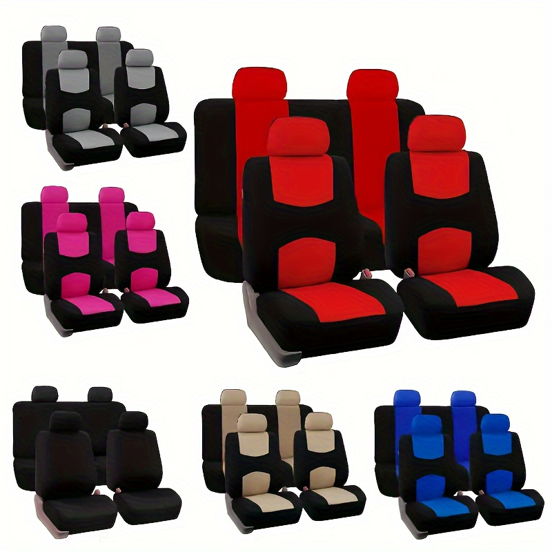 

[customer ] Universal Five-seater Car Seat Cover Set - Fashionable, And Comfortable Polyester Fabric, Easy To Clean, Protection Upgrades Your Car Seat, Suitable For Sedans, Suvs And