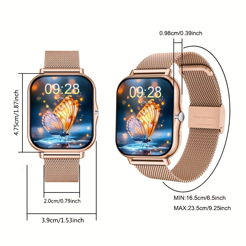 Smartwatch Táctil Completo para Inalámbricas, Más de 100 Deportivos  Cronómetro, Temporizador, Despertador