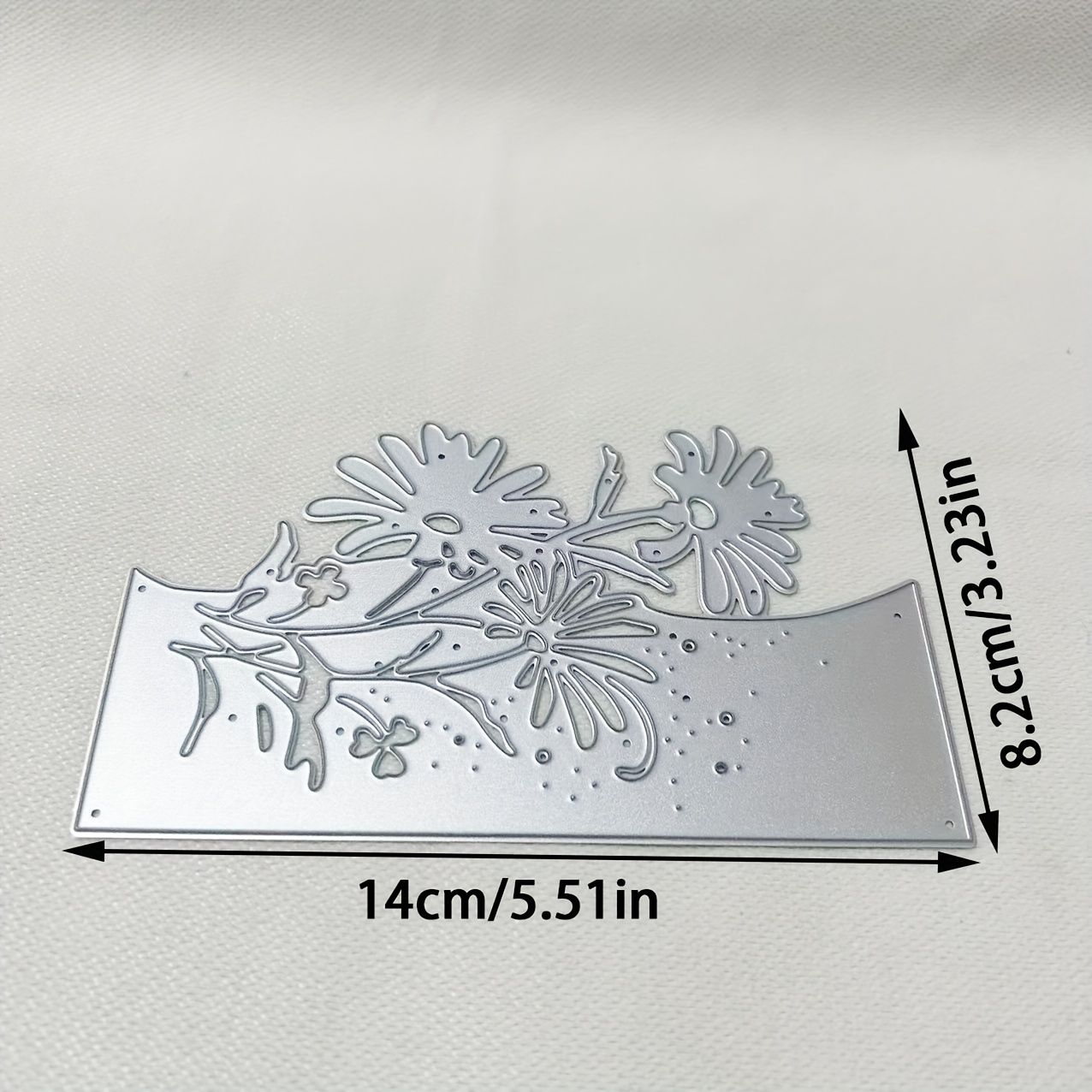 TEMU 1pc Flowers Metal Die Cut, Diy Scrapbooking Embossing Stencil, Handmade Greeting Card Making Metal Cutting Dies, Gift Card Making Tools