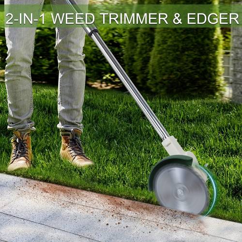 cordless weeder battery powered 24v electric eater lawn tool battery powered weeder brush with 3 types cordless trimmer for garden and yard white