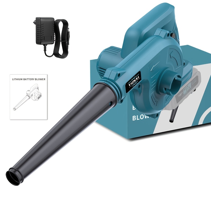 TEMU Soplador de Hojas Eléctrico Inalámbrico 2026, con Batería y Cargador Rápido, y Potente para Césped y Nieve, Diseño Duradero y Portátil, Mango