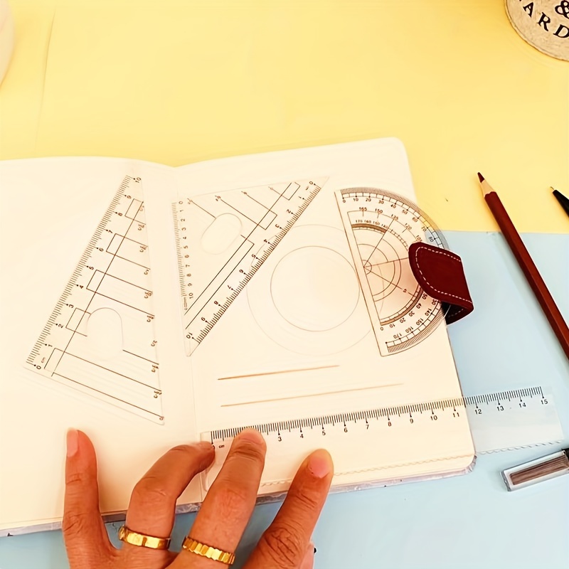 "precisioncrafted" Student Geometry Kit Compass, Ruler & Protractor