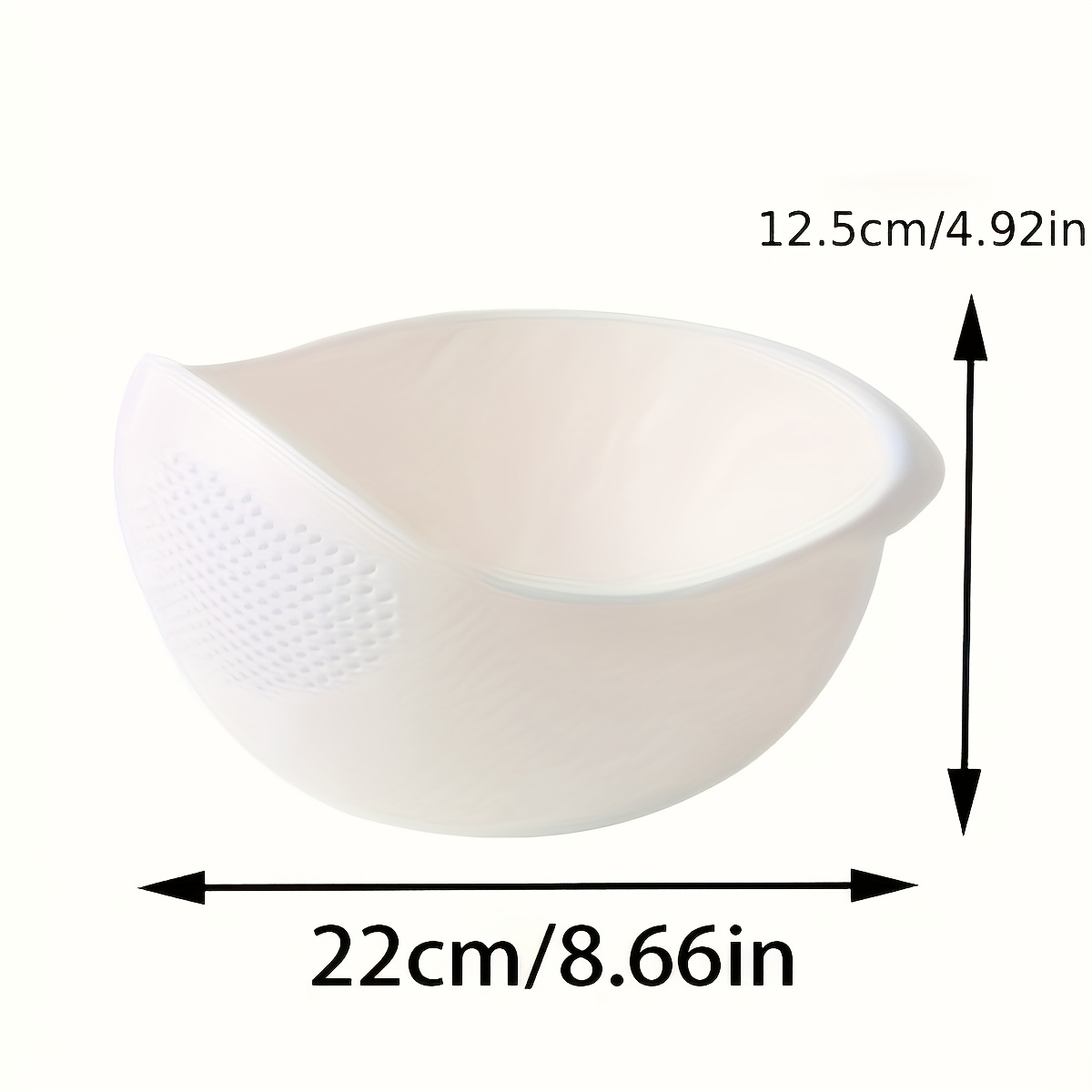 Image of Rice Washing Tool Kitchen Baking Utensil Rice Sieve Rice Washing Bowl Non-leaking Home Extra Large Fruit Washing Bowl Colander Strainer Basket