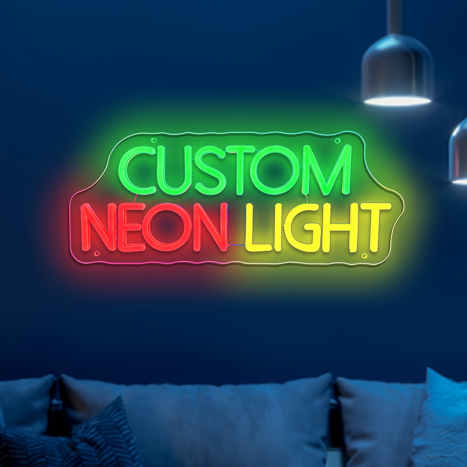 Insegna Al Neon LED Personalizzata - Nome, Testo O Logo Per Casa, Bar, Matrimoni (30 Font) - Foto 6