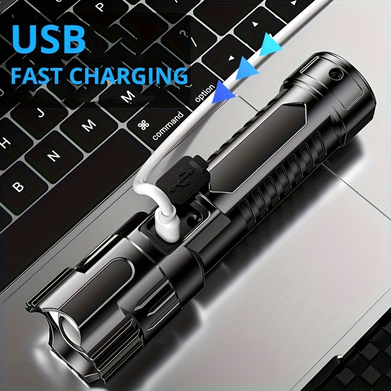 2pcs High-Powered Zoom Flashlights, Outdoor Multifunctional Portable Home Mini Retractable Zoom Light, Camping Gear, Outdoor Flashlight, Portable Flashlight, Mini Flashlight, Durable Structure, Sturdy Construction, Bright Beam