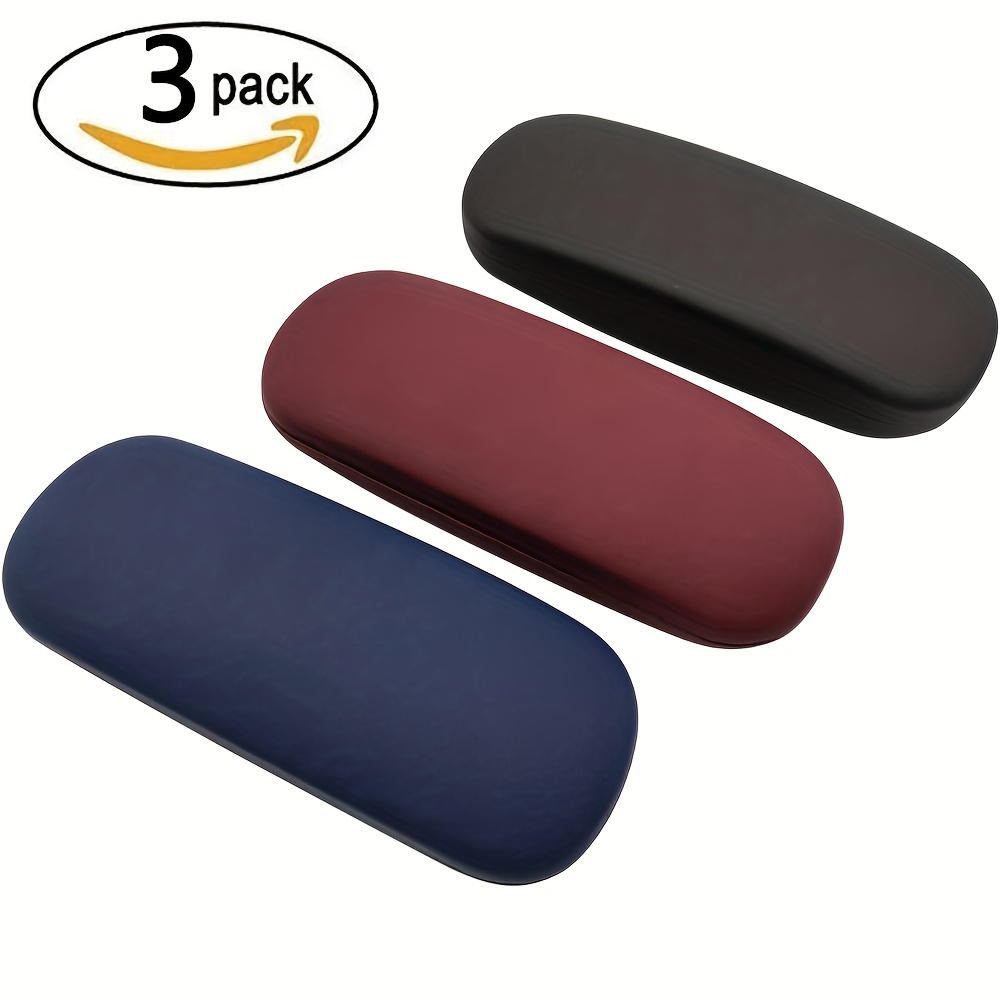 photo de l'article lot de 3 étuis de protection rigides pour lunettes, étui de protection pour lunettes