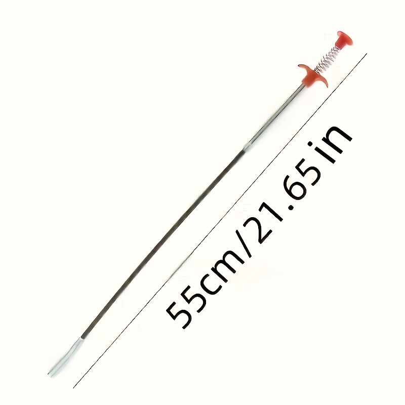 1 pieza Desatascador de inodoro tipo serpiente, herramienta de garra para desagüe de inodoro doméstico con 4 garras, serpiente para tuberías, agarrador de desagüe flexible de mano, recogedor de escombros para recoger basura, removedor de obstrucciones de desagüe de fregadero para fregaderos