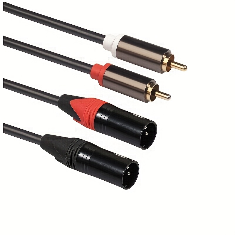 TEMU High-quality Pure Copper Rca To Xlr Audio Cable, Professional-grade Audio Equipment Interface Conversion Cable, Suitable For Stage Performances