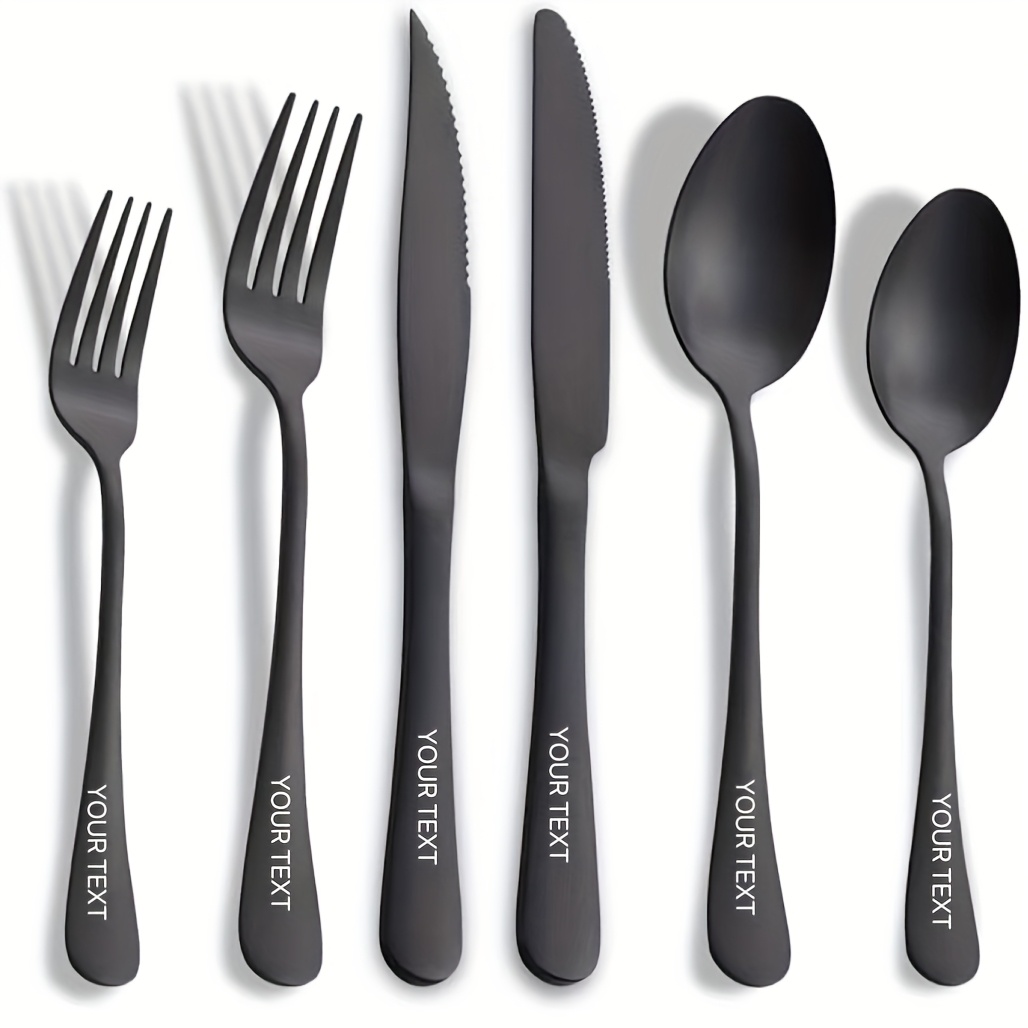 customized 24 36 stainless steel knife   and modern cutlery set spoon and fork set suitable for restaurants dishwasher washable Product details 2