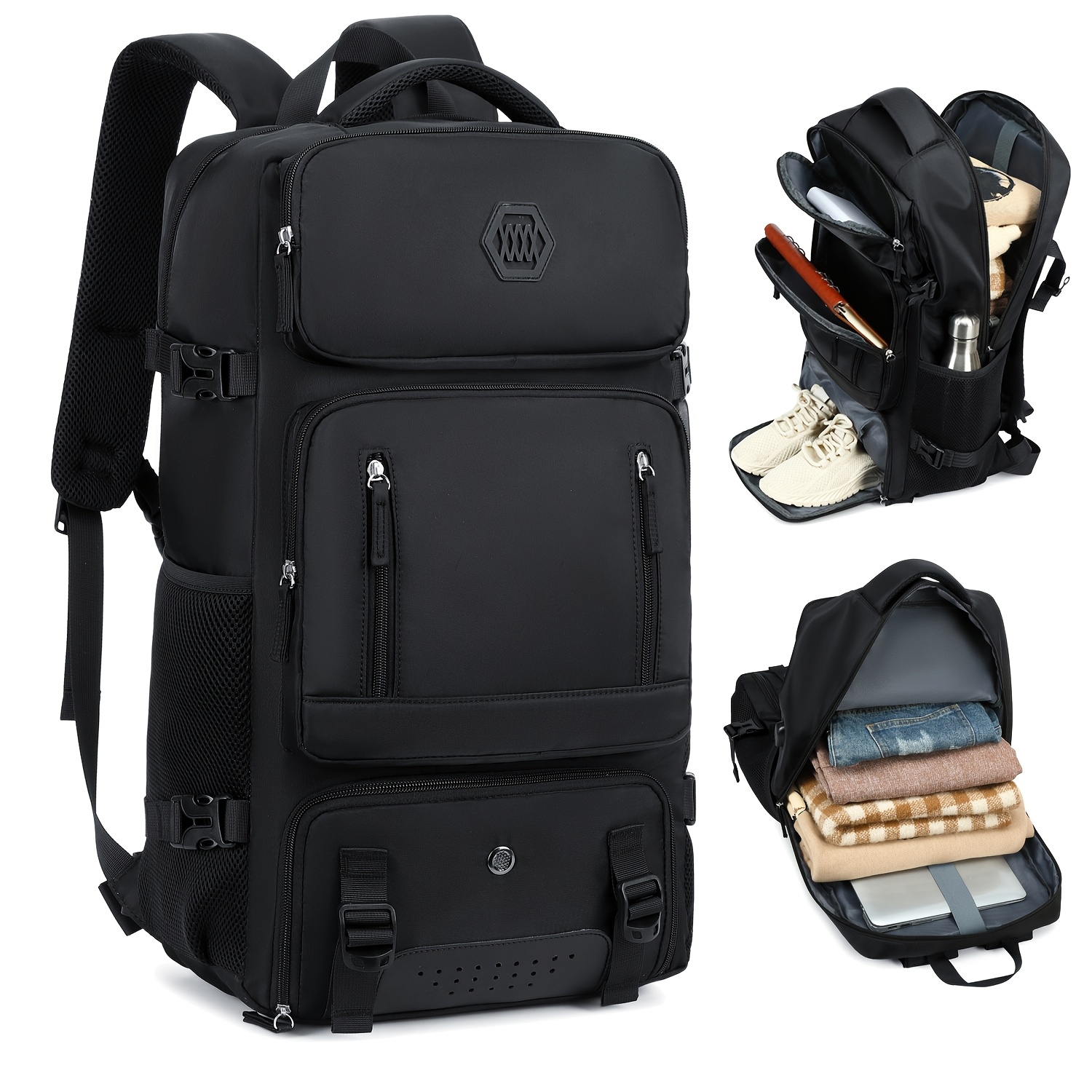 Travel Backpack, Hiking Backpack for Outdoor Sports with Shoe Compartment,  17.6-Inch Laptop Bag, Casual * for College, Suitable for * Men And Women