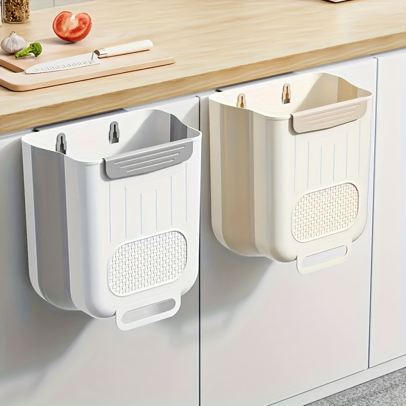 

1pc Large Kitchen Trash Can, Wall-mounted, Cabinet Door Hanging Waste Bin For & Organization,small Space Occupation, Making The Kitchen