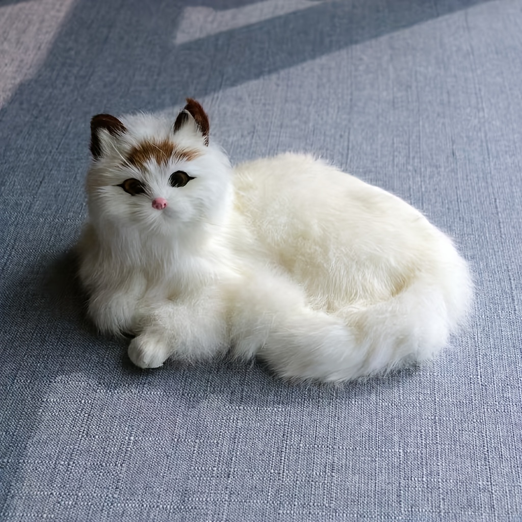 Simulation Cute Cat Sculpture Ornament, Home Decor, Suitable For Living Room, Bookshelf, Tv Cabinet And Office Desk Decoration, Cat Sculpture