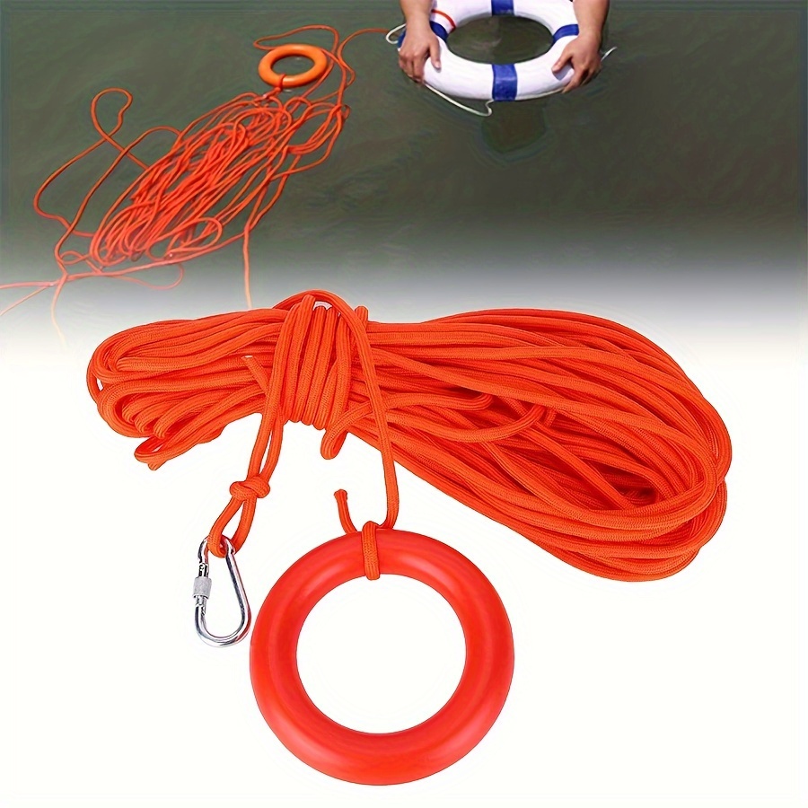 

1pc Water Floating Lifesaving Rope With Buckle, Professional Throwing Rescue Rope, Lifeguard Accessories For Swimming, Boating, Fishing