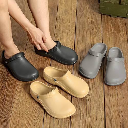 item picture wear resistant hole mule shoes outdoor breathable casual shoes food service shoes