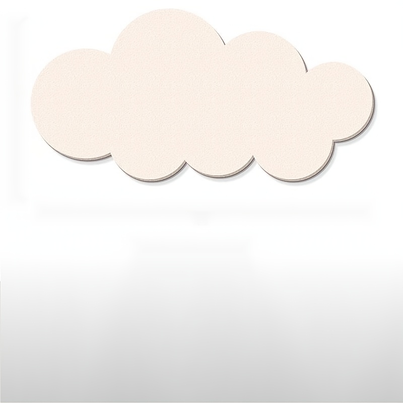 1 Modern Cloud-shaped Self-adhesive Felt Bulletin Board, 40x80cm - Contemporary Polyester Photo & Message Display For Home And Office Decor, Thick With Sticky Notes, Bulletin Board Decorations