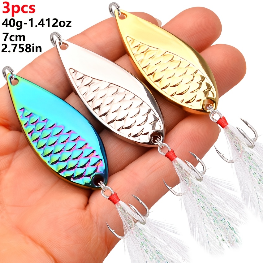 3pcs 2 5g 3 5g 5g 7g 10g 15g 20g 30g 40g 50g fishing lures - Temu