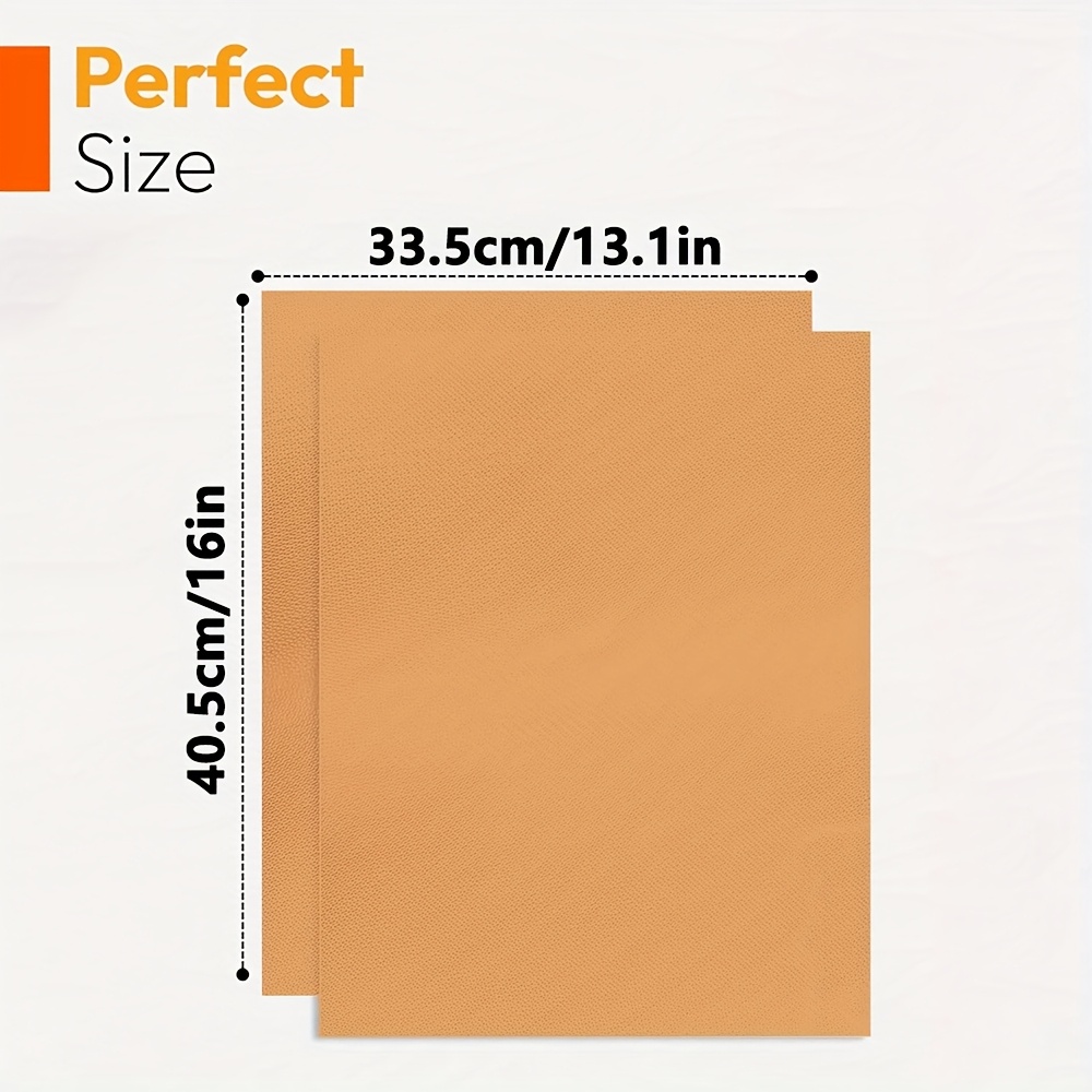TEMU 2 Pack Heavy-duty Oven Liners - Copper-infused, Durable Fiberglass Mat For Electric & Gas Ovens, Toasters, Grills, And Outdoor Bbqs - Cooking,