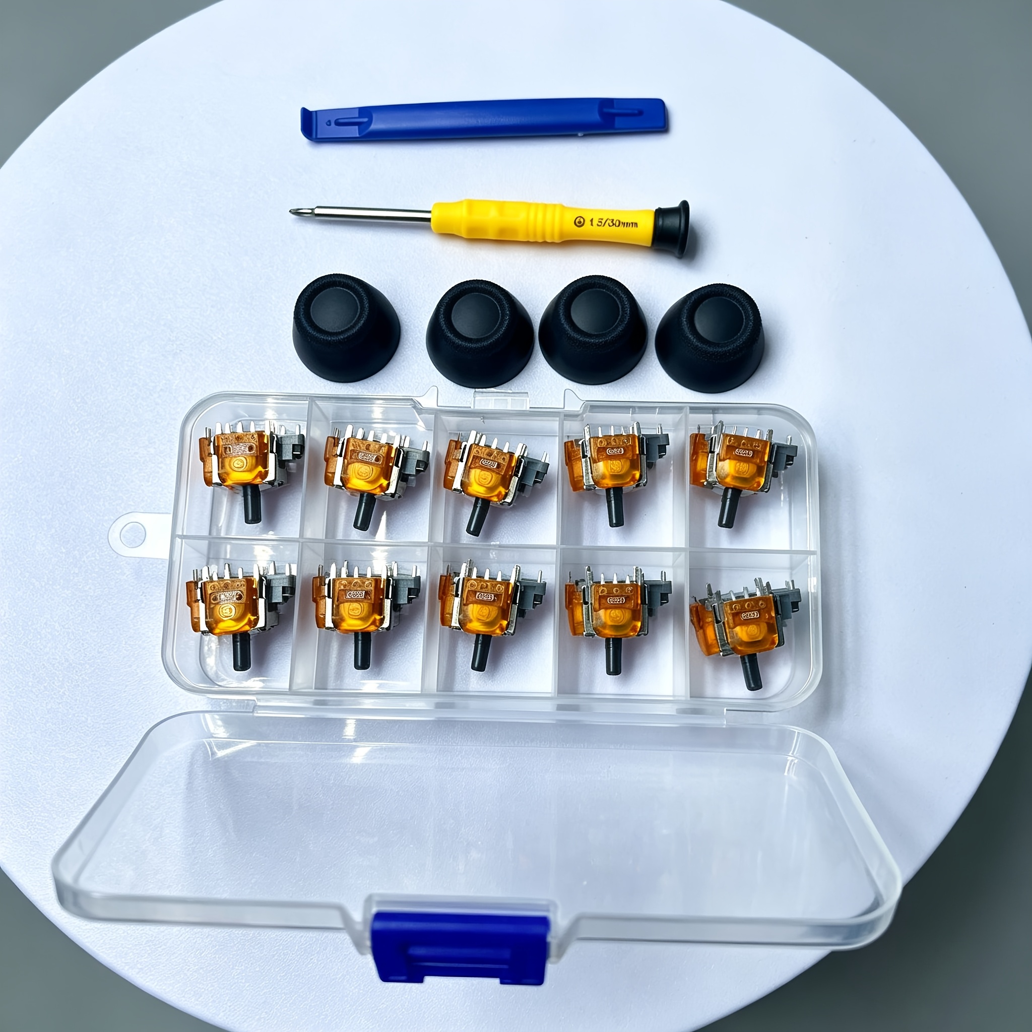 TEMU 10pcs/2pcsdeluxe Set For Ps5 Tmr Joystick Package Includes Removal Removal Screwdriver, Tmr Technology Keeps Your Handle Free Of Dead Zones,