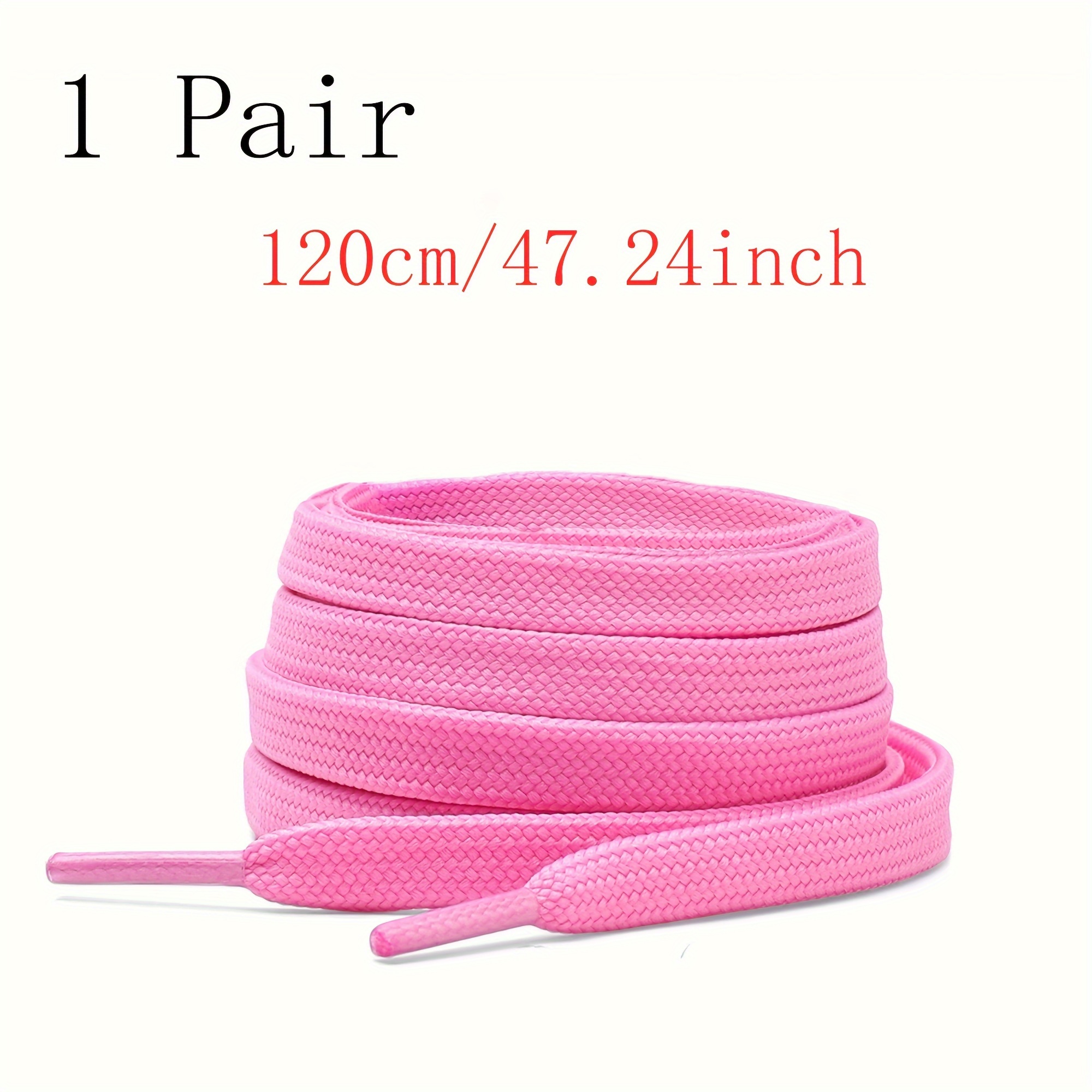 TEMU Lacets plats , lacets de chaussures de sport épais et creux, 1 paire