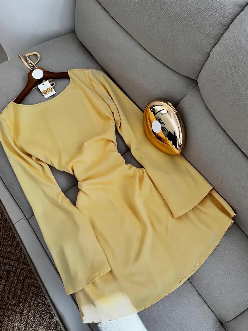yellow winter dress for women Sunshine Kelly