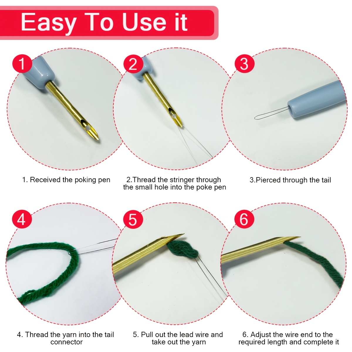 DIY Pierced Needle Embroidery Set for Beginners
