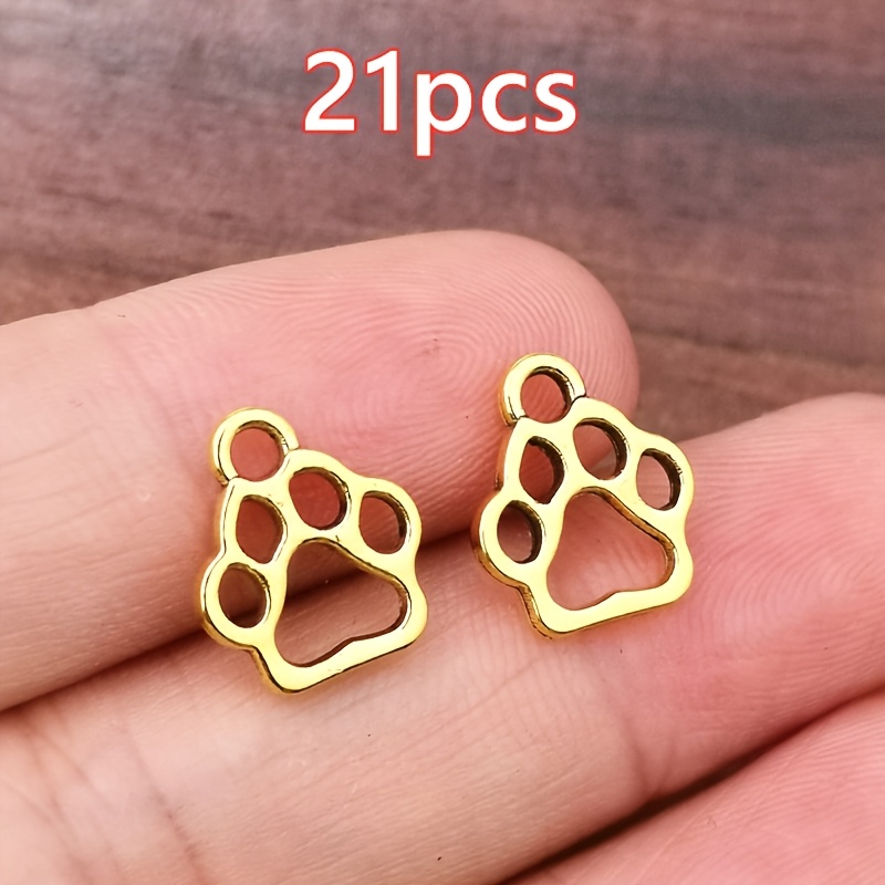 TEMU Lot de 21 pendentifs à breloques de , patte de chien et , pendentifs pour femme, accessoires pour collier, boucles d'oreilles, bracelet faits