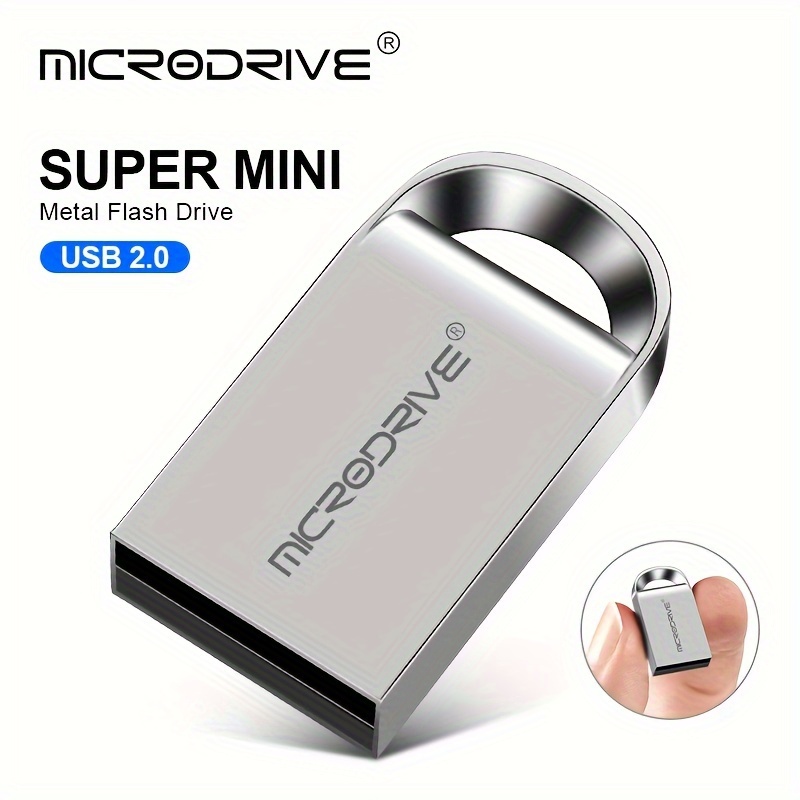 

Clé USB Mini MICRODRIVE Pen Drive USB 2.0 128 Go 64 Go 32 Go 16 Go 8 Go 4 Go avec anneau porte-clés Disque 128 Go MINI M1 Boutons, Choix de cadeau parfait