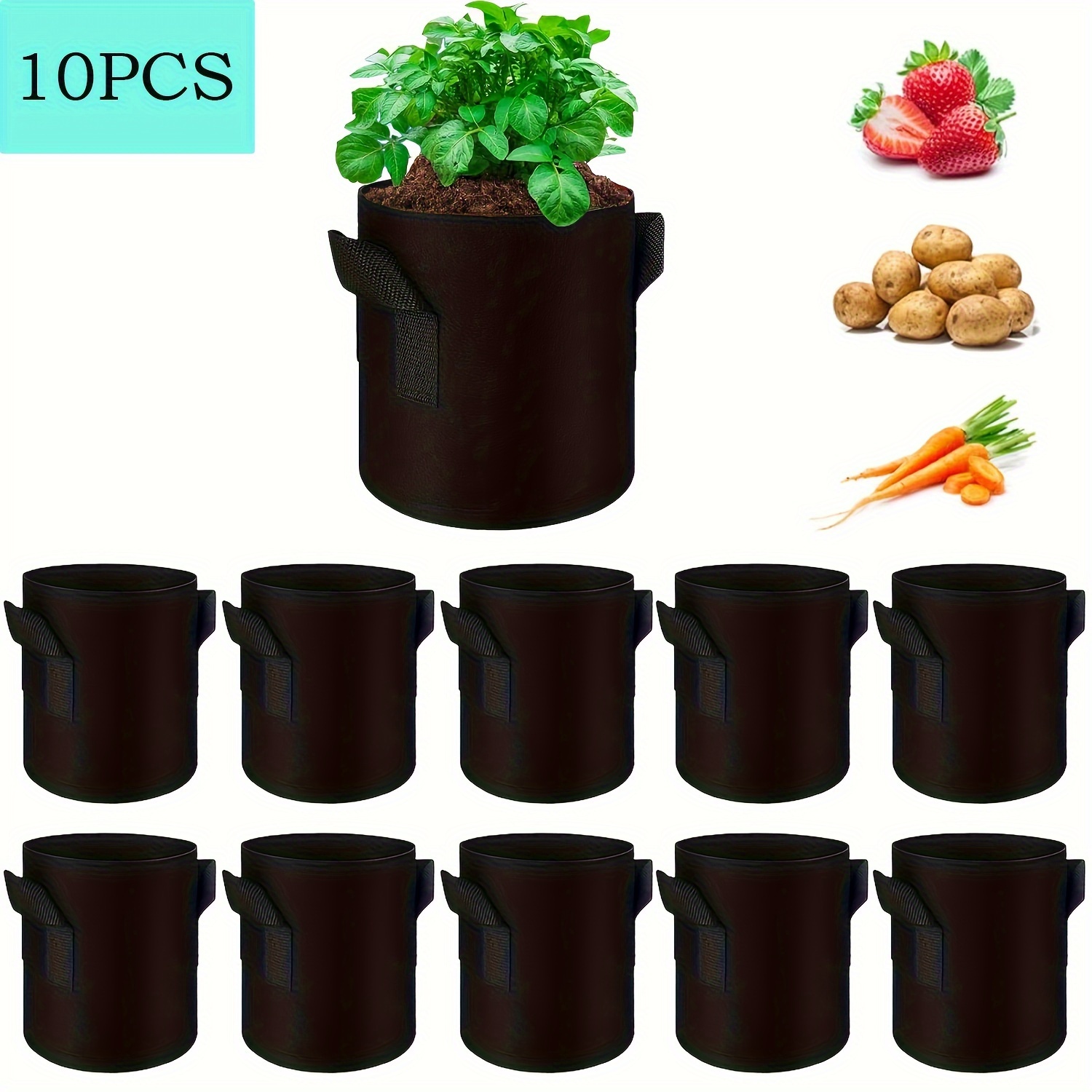 10 Gallon 15 Gallon Plant Grow Bags10 Gallon 15 Gallon Plant Grow Bags  