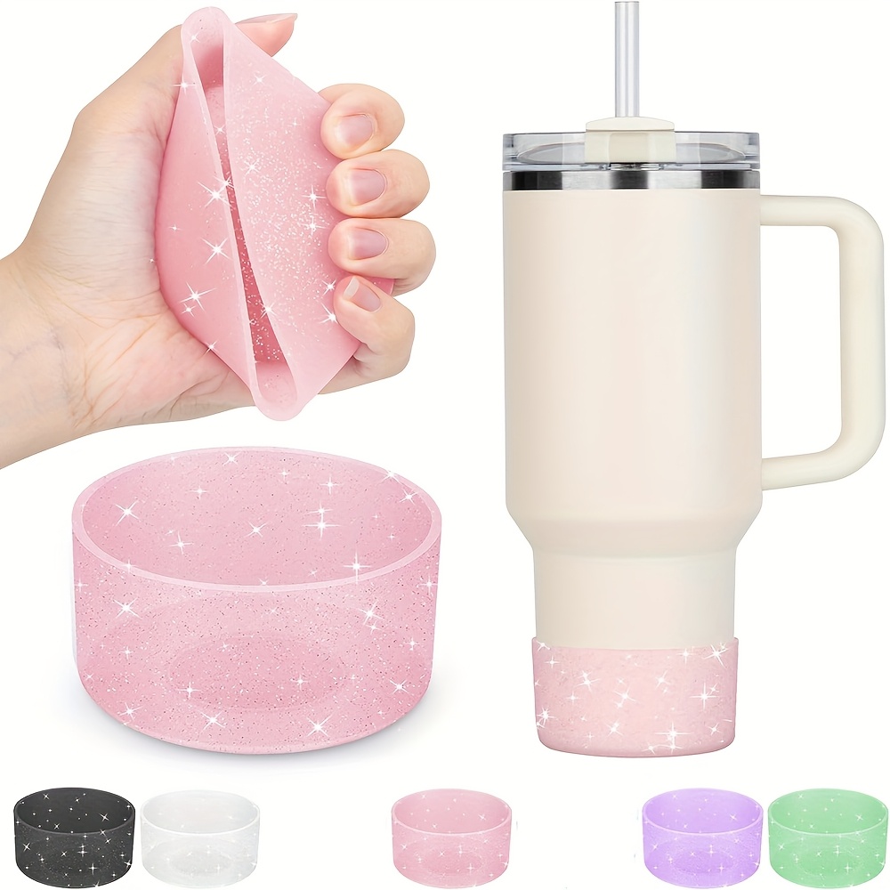 4 piezas de accesorios para   de san valentín para tazas de 40oz/30oz -   de  , fundas de botella de agua de silicona protectoras, cubierta de   con  , cadena de   de   - ideal regalo para mujeres, día de la  , acción de  , navidad, vajilla   | conjunto de accesorios   | material de silicona  , accesorios para botella de agua detalles 4
