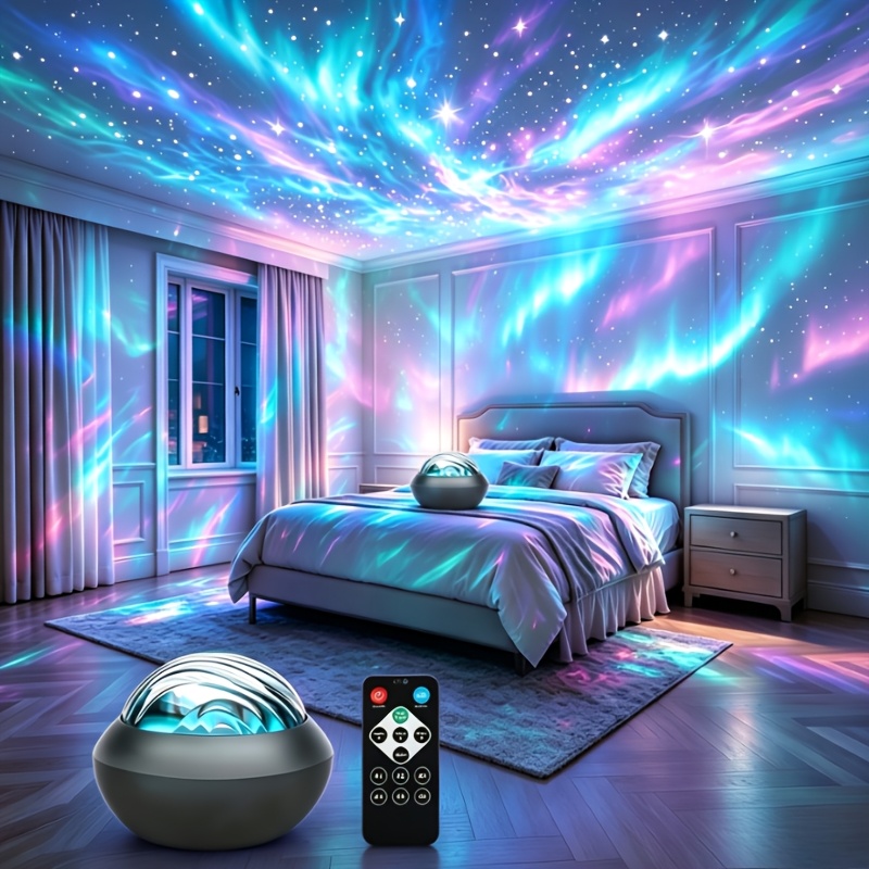 TEMU Ancient Starlight Led Star Projector - Lighting Effect, Usb-powered Night Light, Suitable For Bedrooms, Camping, Weddings And Home Decoration -