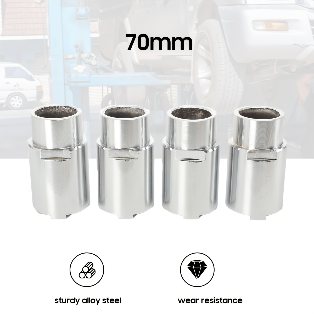 4pcs 70mm Extension Column For Car Lift, Lift Extension, Height-adjustable Legs, Extension Column