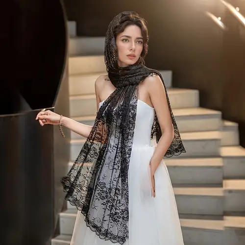 black shawls for dresses Soiree Shawl, in Chiffon | Show Me Your Mumu made of the finest chiffon Bride Black Shawl Wrap For
